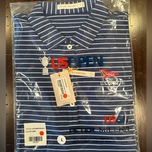 Peter Millar LA Country Club LACC 123rd US OPEN Women’s Golf Shirt/Polo L NWT